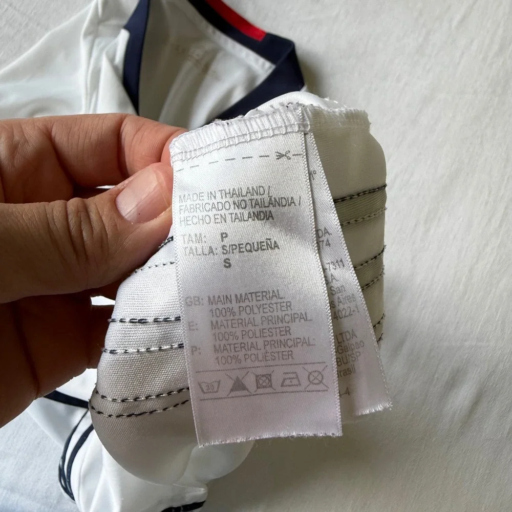 Adidas Colombia Soccer Jersey White Climacool National Team Shirt Small